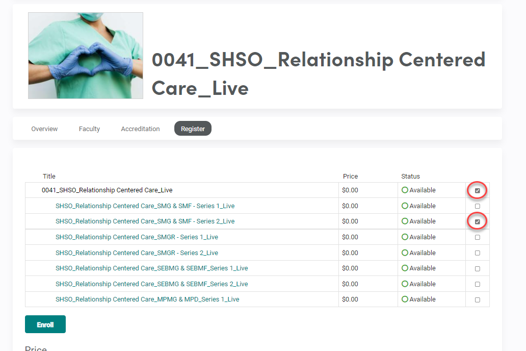 Relationship Centered Care Enrollment Instructions #1 Relationship Centered Care Enrollment Instructions #1