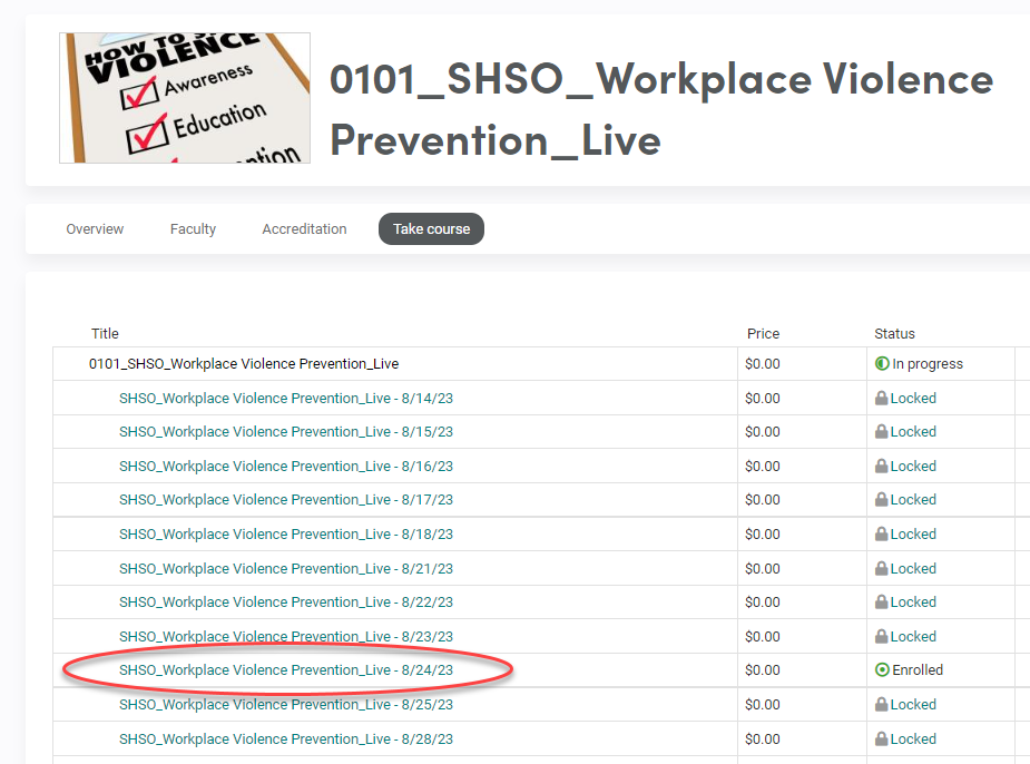 Workplace Violence Prevention Enrollment Instructions (pic 3)