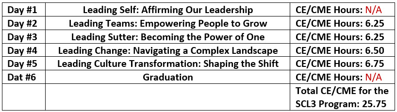 SCL3 Credit Breakdown