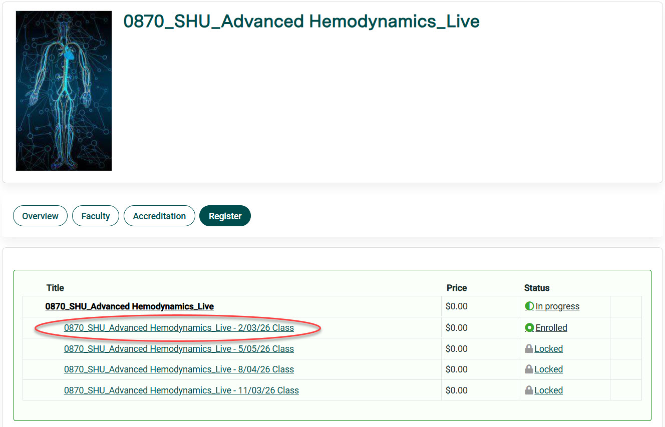 Advanced Hemodynamics Enrollment Instructions 2 Advanced Hemodynamics Enrollment Instructions 2