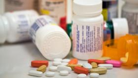 Prescription Bottles with Pills