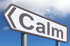 sign that says calm sign that says calm