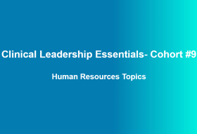 CLE Human Resources Topics
