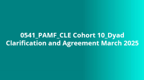 CLE Cohort 10_Dyad Clarification and Agreement