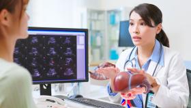 Clinician Explaining Liver Function Clinician Explaining Liver Function