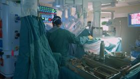 Surgeon performing an operation