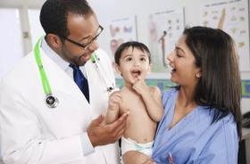 Picture of Doctor, Nurse and Infant Patient Picture of Doctor, Nurse and Infant Patient