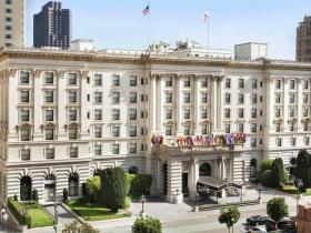 front of Fairmont Hotel San Francisco 