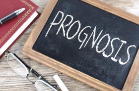 Chalkboard with "Prognosis" written on it