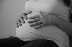 A pregnant woman