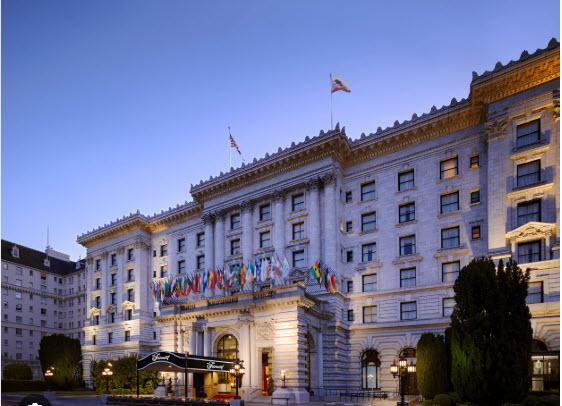 image of the Fairmont hotel in San Francisco 