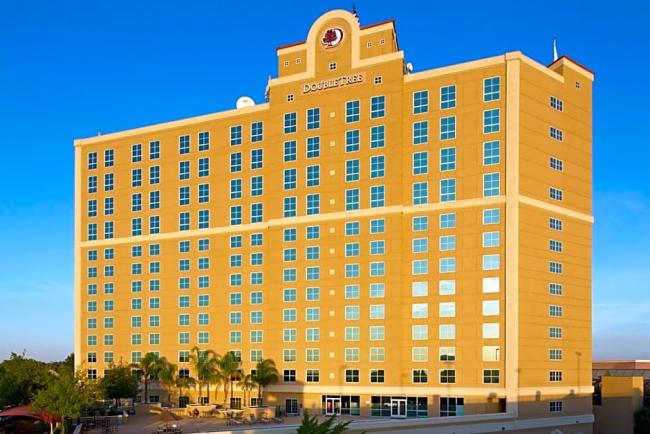 front of doubletree hilton 